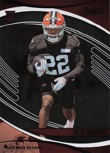 2025 Panini Absolute Football Retail Dylan Sampson #121 Rookie