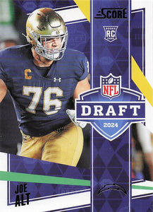 2024 Score Football NFL Draft Joe Alt #5