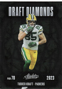 2025 Panini Absolute Football Draft Diamonds Tucker Kraft #DD-TKT