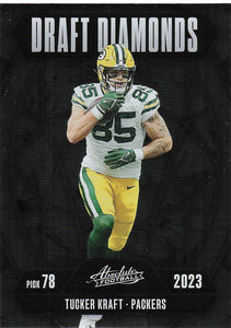 2025 Panini Absolute Football Draft Diamonds Tucker Kraft #DD-TKT