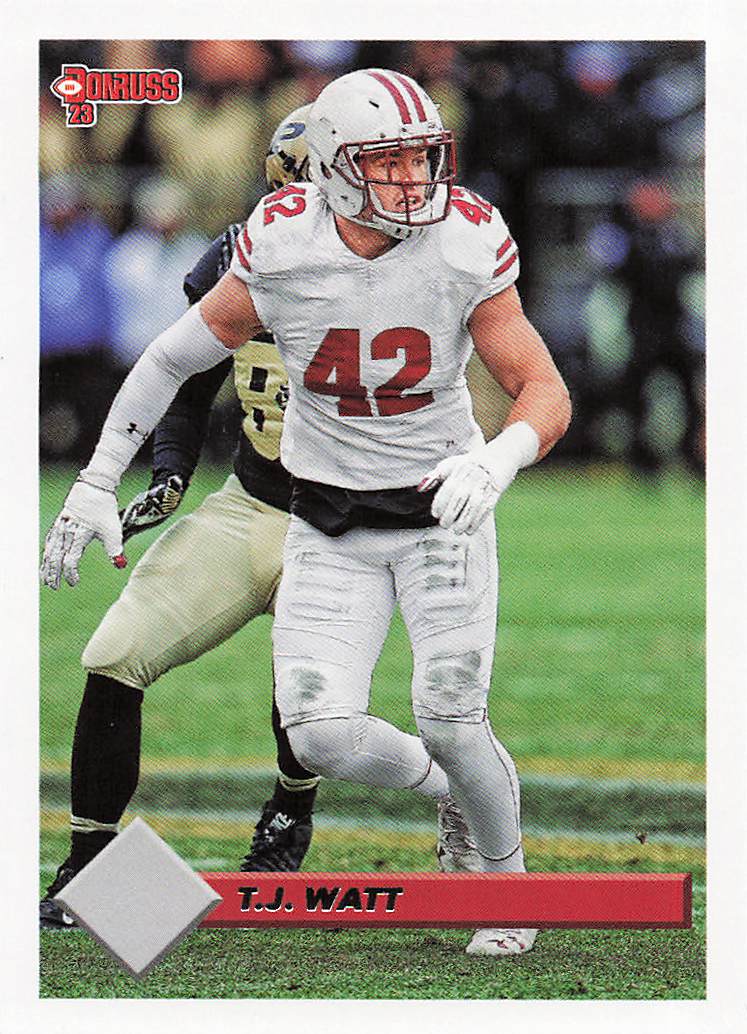 2023 Panini Chronicles Draft Picks Football Donruss Retro T.J. Watt #22