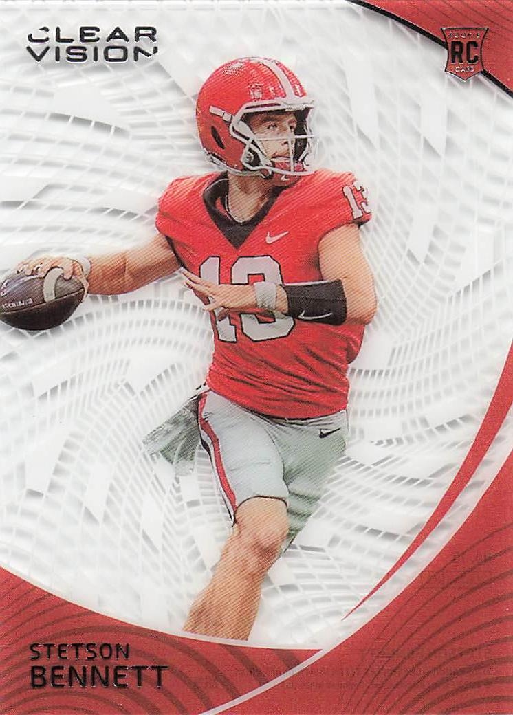 2023 Panini Chronicles Draft Picks Football Clear Vision Stetson Bennett IV #15