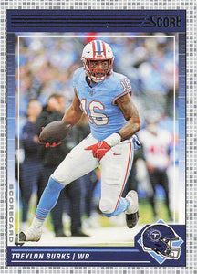 2024 Score Football Scorecard Treylon Burks #275