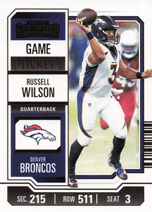 2023 Panini Contenders Football Game Ticket Bronze Russell Wilson #32