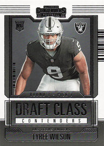 2023 Panini Contenders Football Draft Class Contenders Tyree Wilson #23