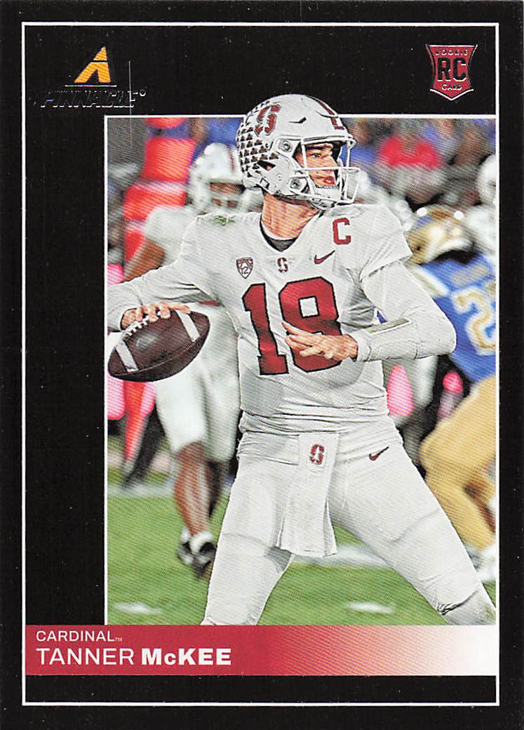 2023 Panini Chronicles Draft Picks Football Pinnacle Tanner McKee #15