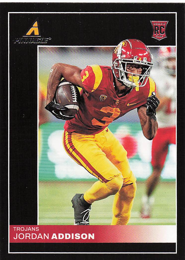 2023 Panini Chronicles Draft Picks Football Pinnacle Jordan Addison #5