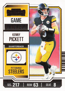 2023 Panini Contenders Football Game Ticket Bronze Kenny Pickett #83