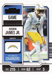 2023 Panini Contenders Football Game Ticket Bronze Derwin James Jr. #57