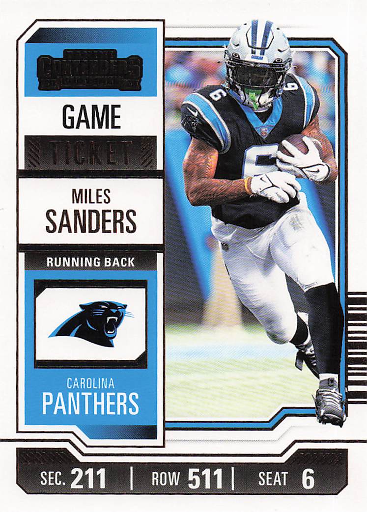 2023 Panini Contenders Football Game Ticket Bronze Miles Sanders #16