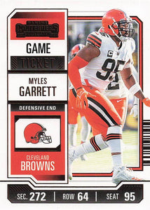 2023 Panini Contenders Football Game Ticket Bronze Myles Garrett #25