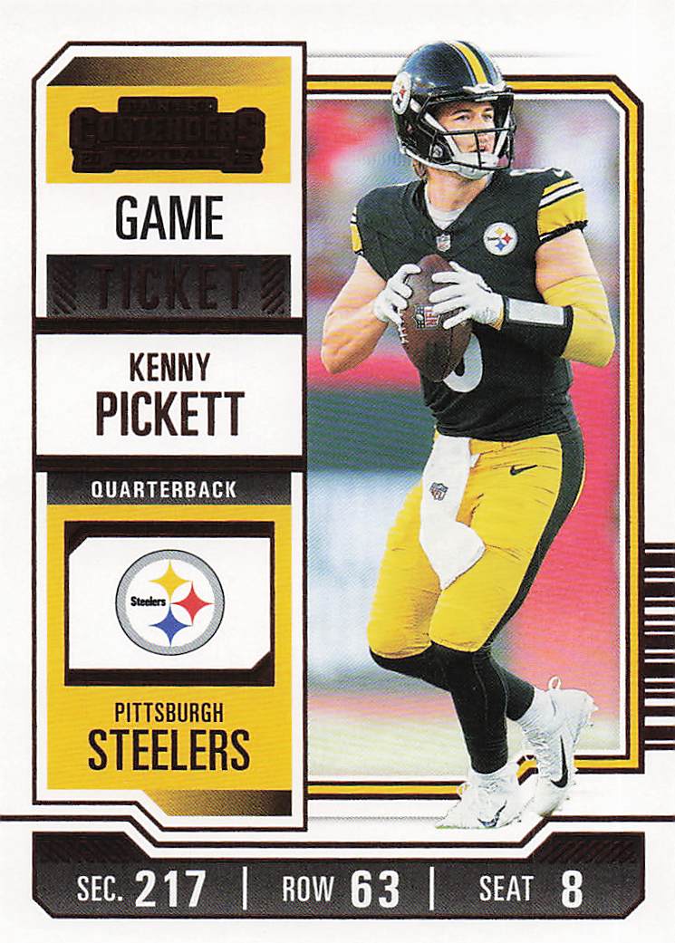 2023 Panini Contenders Football Game Ticket Bronze Kenny Pickett #83