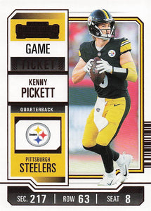 2023 Panini Contenders Football Game Ticket Bronze Kenny Pickett #83