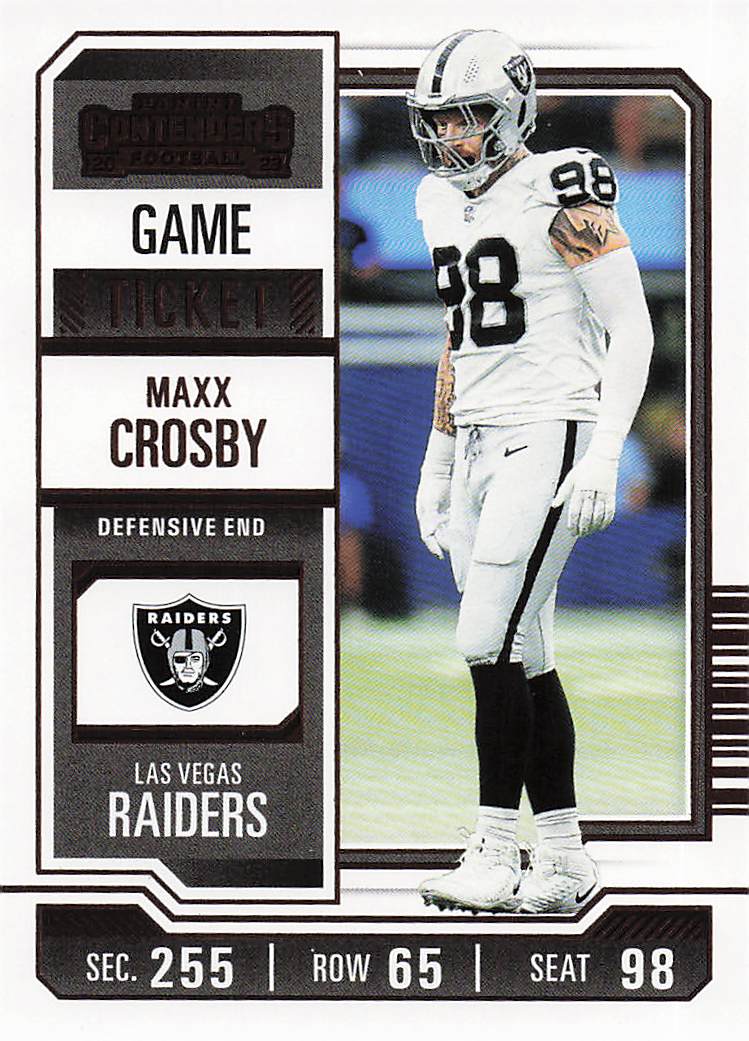 2023 Panini Contenders Football Game Ticket Bronze Maxx Crosby #56