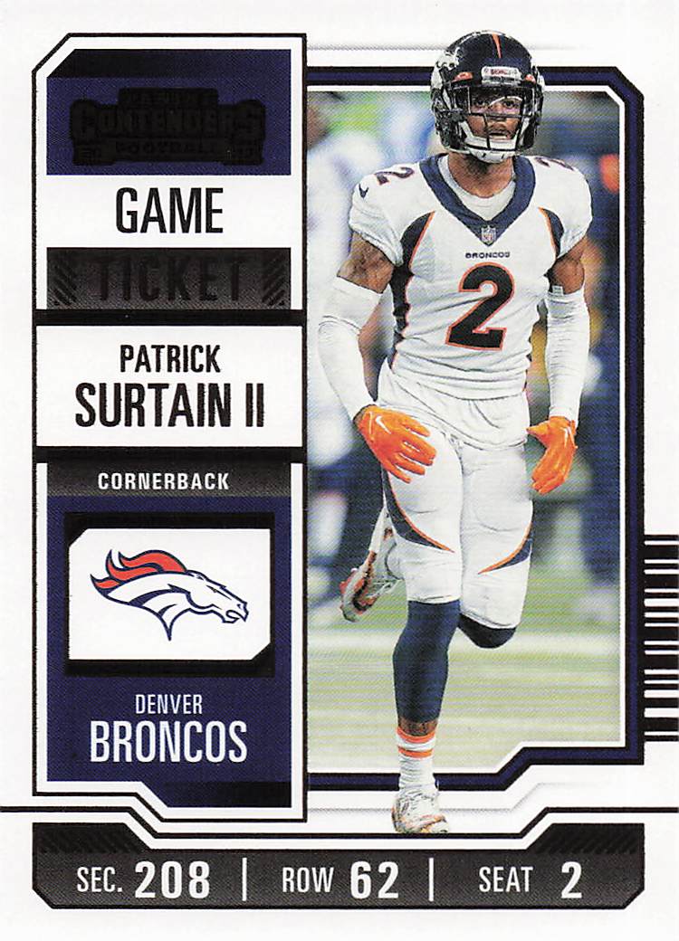 2023 Panini Contenders Football Game Ticket Bronze Patrick Surtain II #31