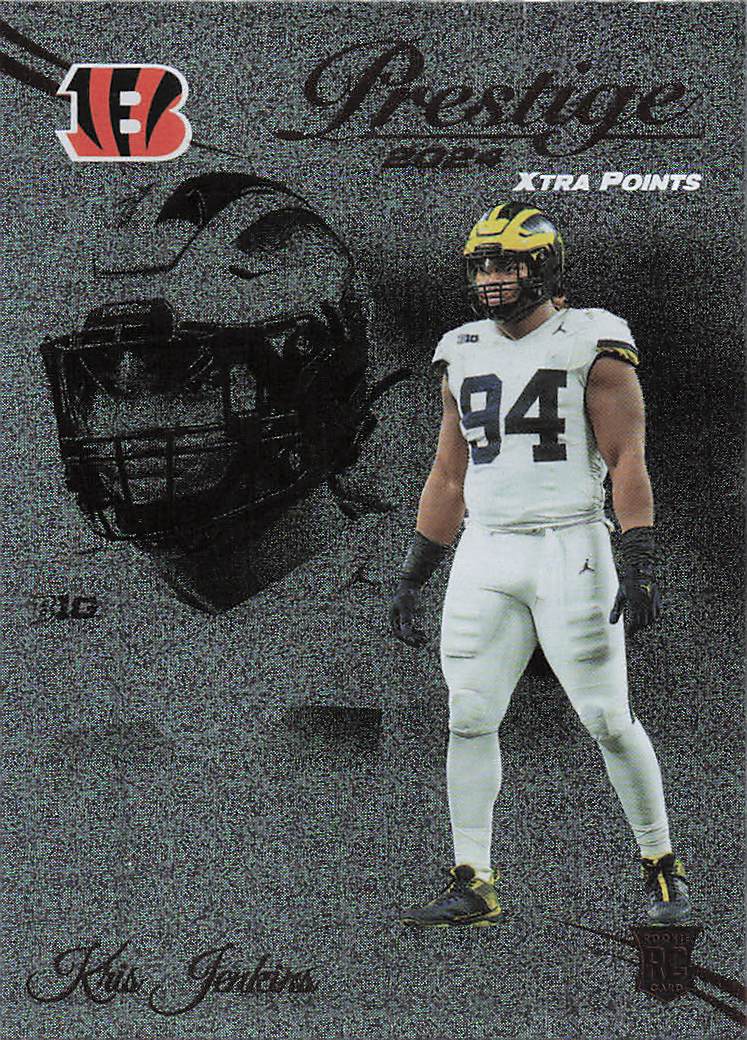 2024 Panini Prestige Football Dots Xtra Points Kris Jenkins #342 Rookie