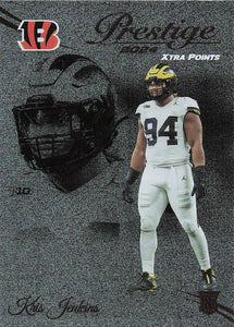 2024 Panini Prestige Football Dots Xtra Points Kris Jenkins #342 Rookie