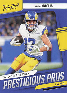 2024 Panini Prestige Football Prestigious Pros Puka Nacua #PP-PNA