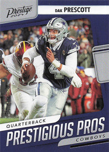 2024 Panini Prestige Football Prestigious Pros Dak Prescott #PP-DPT