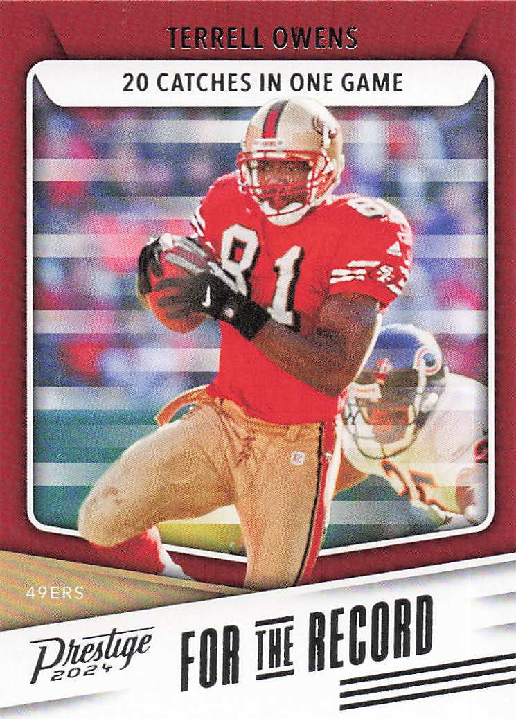 2024 Panini Prestige Football For the Record Terrell Owens #FR-TO