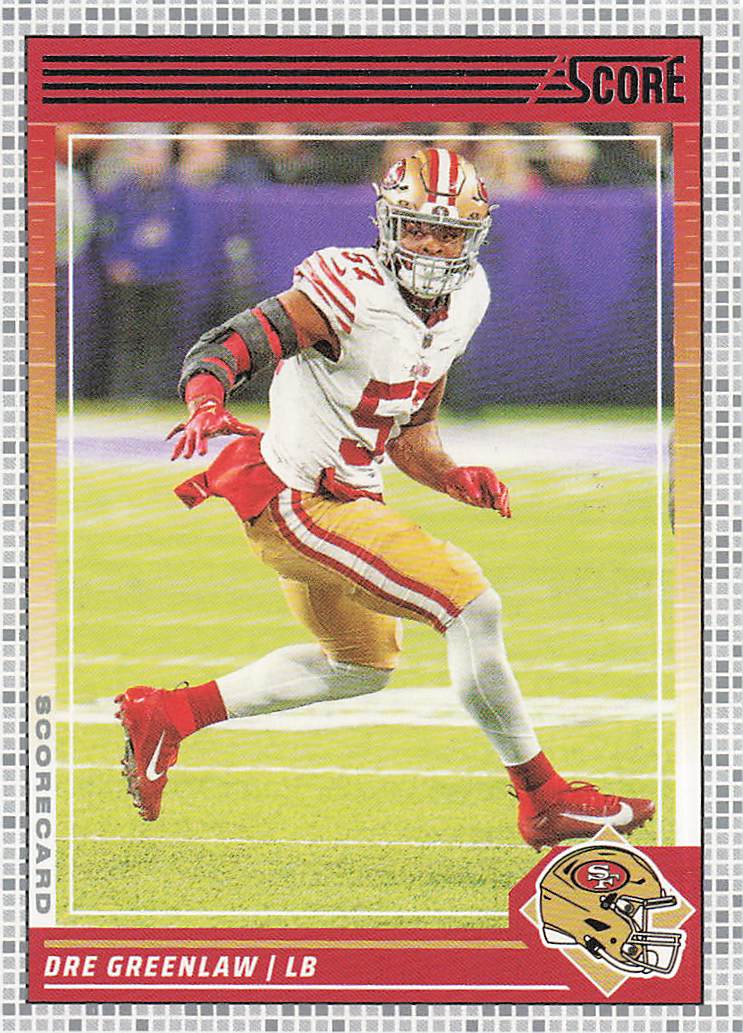 2024 Score Football Scorecard Dre Greenlaw #250