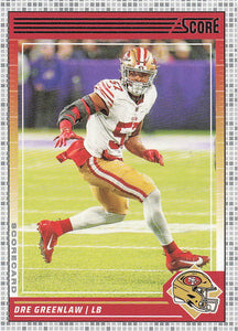 2024 Score Football Scorecard Dre Greenlaw #250