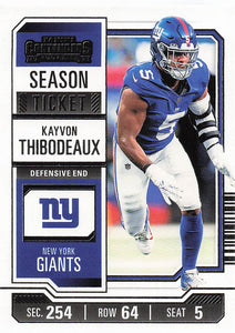2023 Panini Contenders Football Season Ticket Retail Kayvon Thibodeaux #76