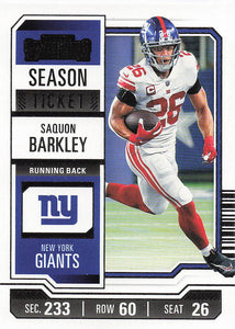 2023 Panini Contenders Football Saquon Barkley #77