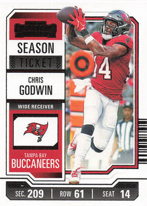 2023 Panini Contenders Football Season Ticket Retail Chris Godwin #93
