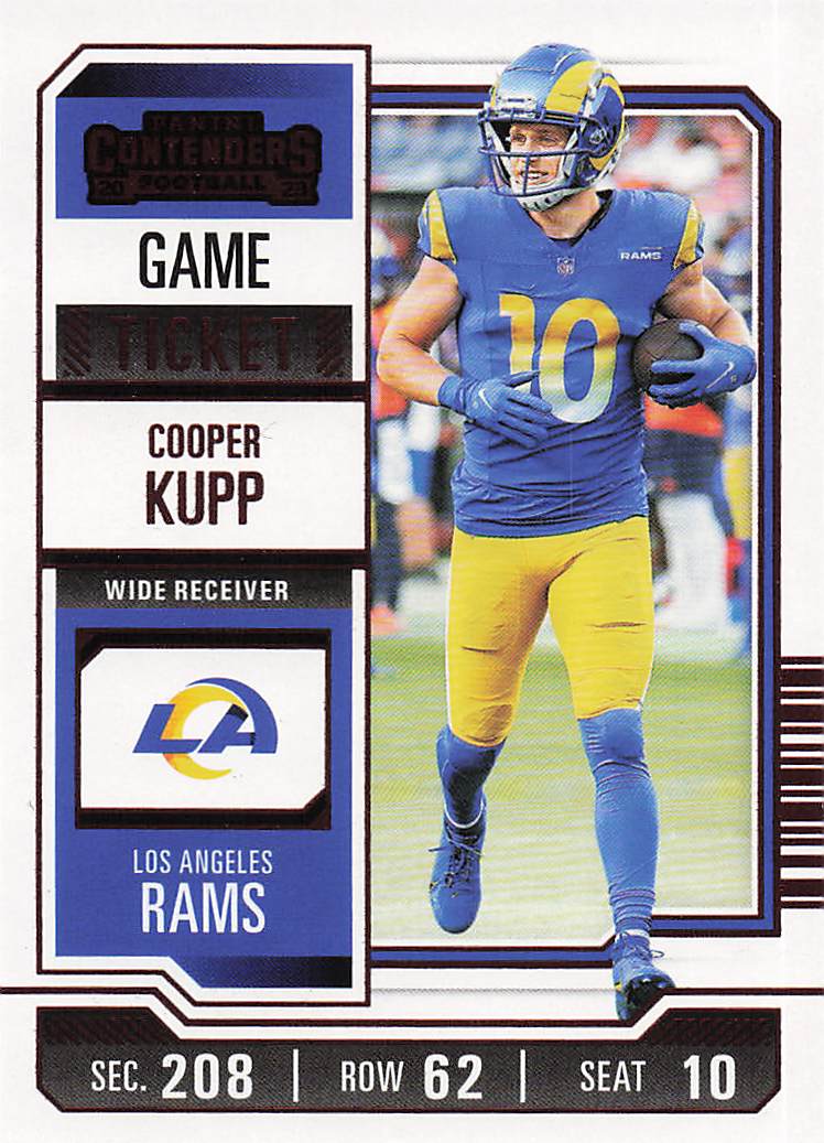 2023 Panini Contenders Football Game Ticket Red Cooper Kupp #61