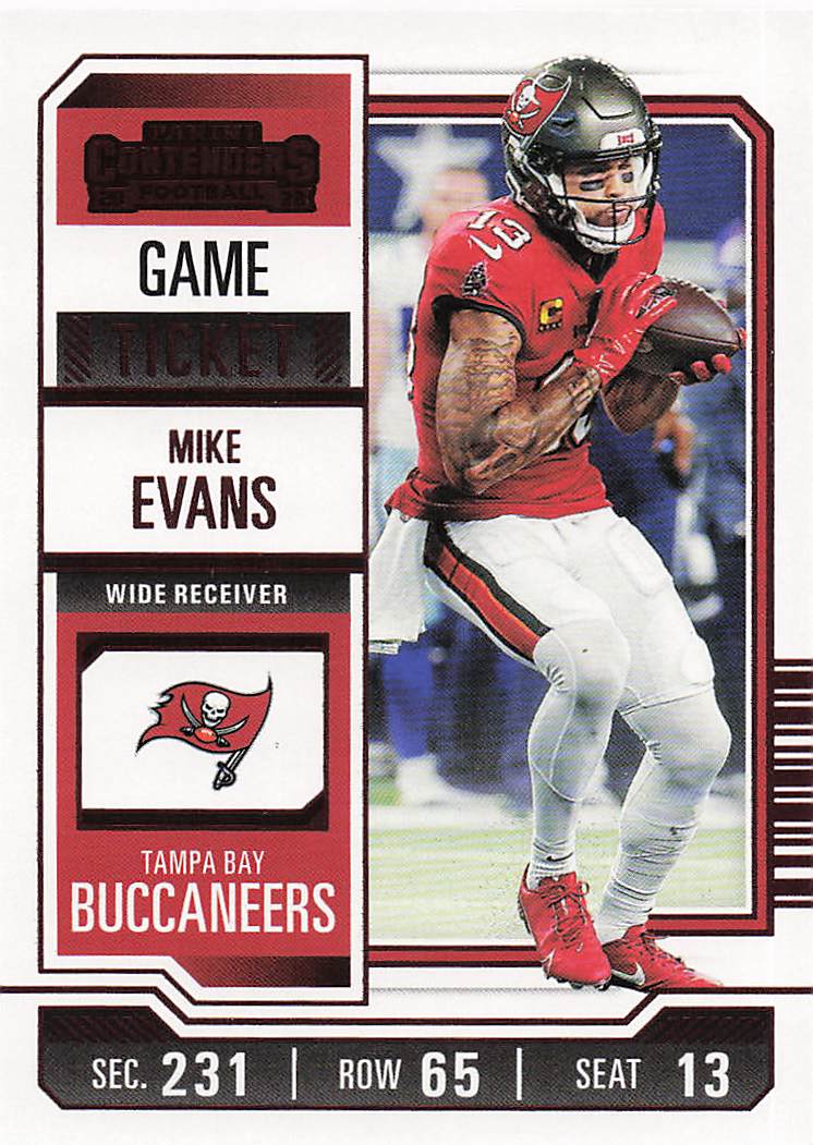 2023 Panini Contenders Football Game Ticket Red Mike Evans #94
