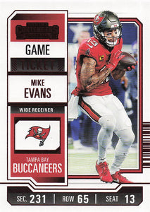 2023 Panini Contenders Football Game Ticket Red Mike Evans #94