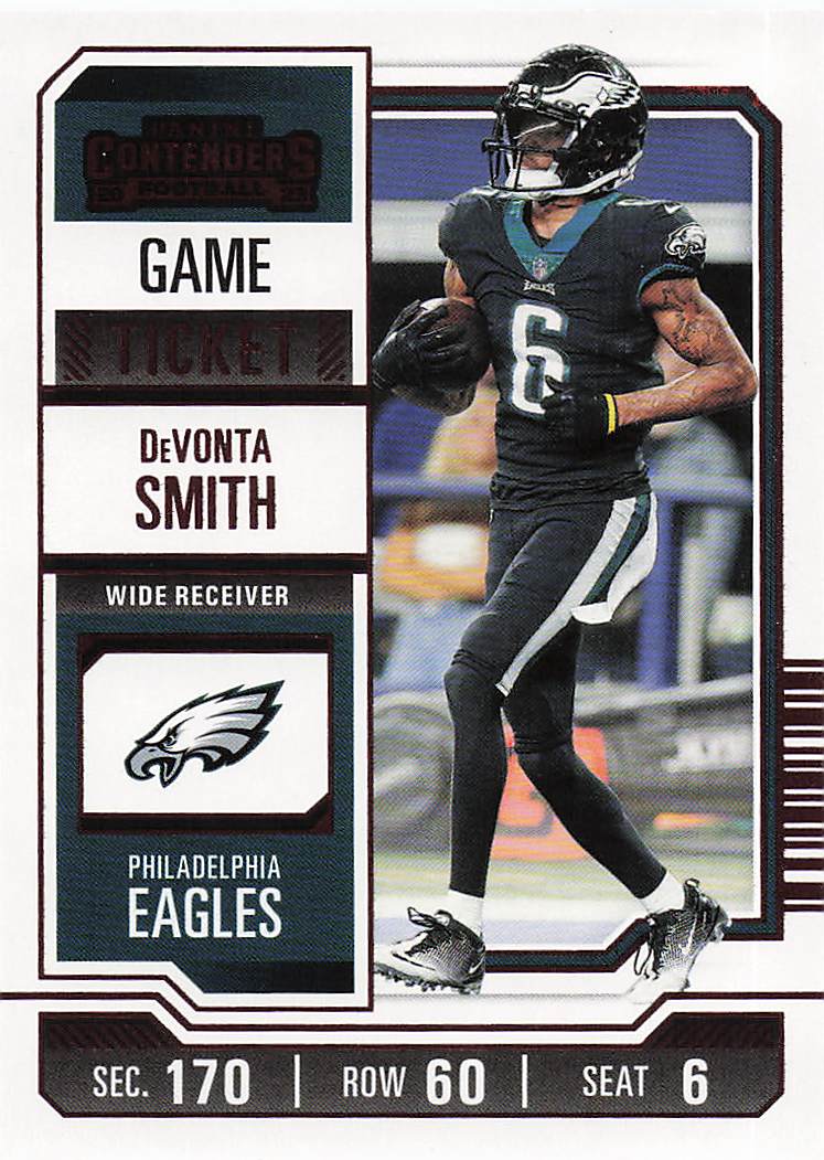 2023 Panini Contenders Football Game Ticket Red DeVonta Smith #79