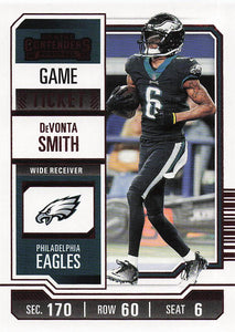 2023 Panini Contenders Football Game Ticket Red DeVonta Smith #79