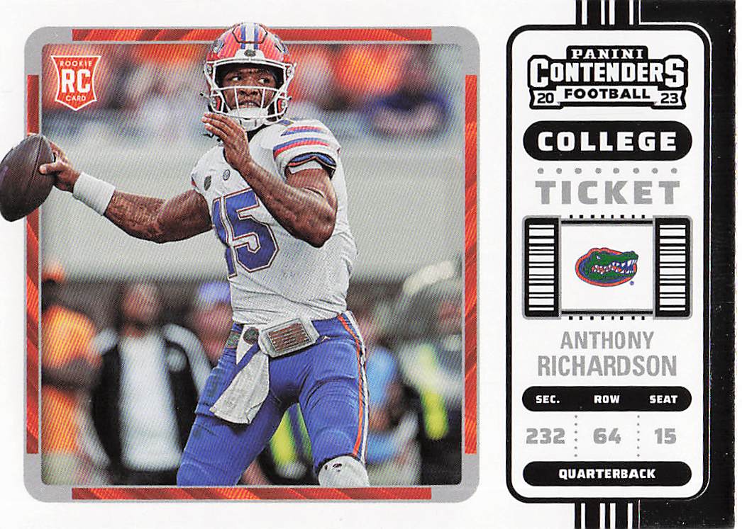 2023 Chronicles Draft Picks Contenders College Ticket Anthony Richardson #4