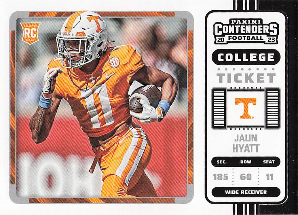 2023 Panini Chronicles Draft Picks Contenders College Ticket Jalin Hyatt #13
