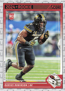 2024 Score Football Scorecard Darius Robinson #326 Rookie