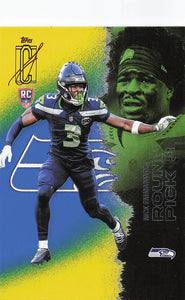2025 Topps Signature Class Football Blue & Yellow Nick Emmanwori #174 Rookie