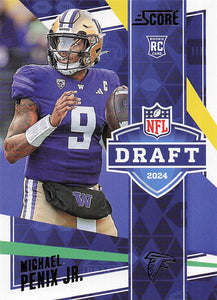 2024 Score Football NFL Draft Michael Penix Jr. #15