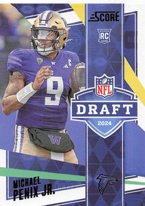2024 Score Football NFL Draft Michael Penix Jr. #15