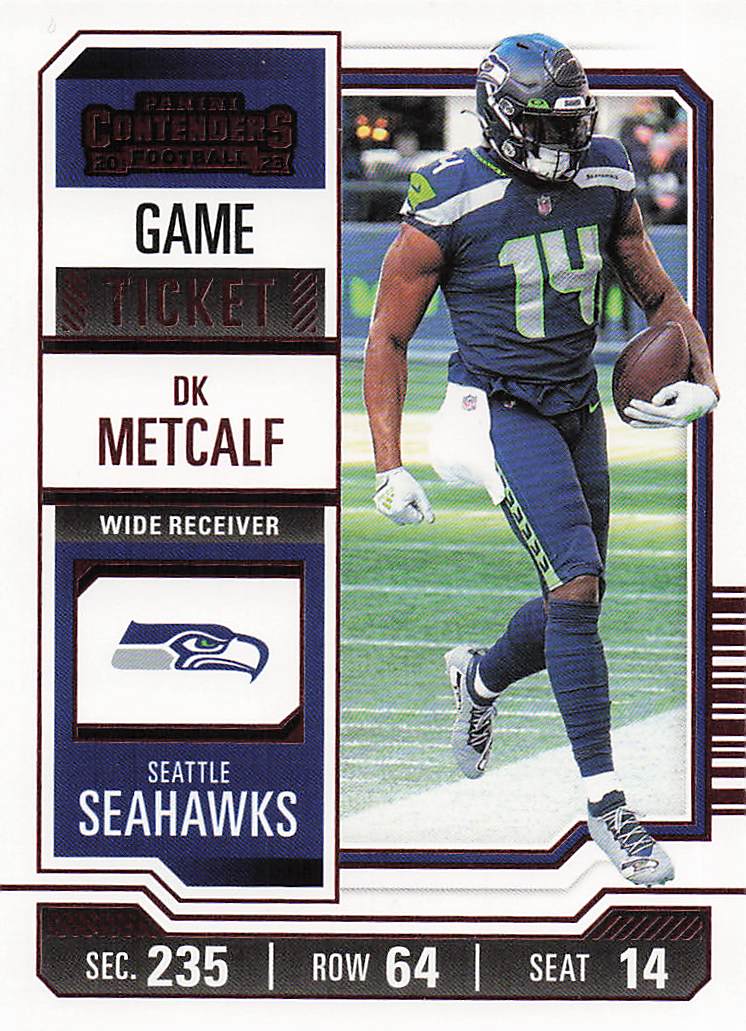 2023 Panini Contenders Football Game Ticket Red DK Metcalf #89