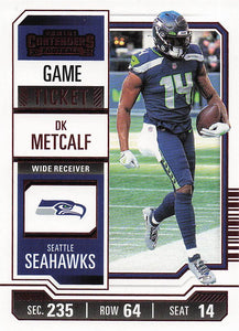 2023 Panini Contenders Football Game Ticket Red DK Metcalf #89