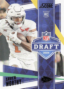 2024 Score Football NFL Draft Xavier Worthy #20