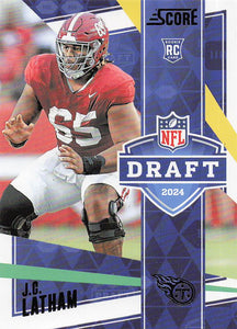 2024 Score Football NFL Draft JC Latham #7