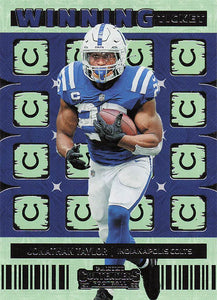 2022 Panini Contenders Football Winning Ticket Jonathan Taylor #WT-JTA