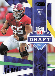 2024 Score Football NFL Draft JC Latham #7