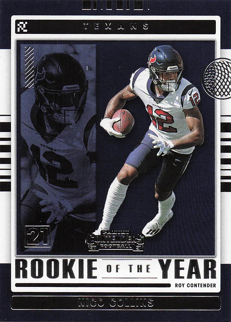 2021 Panini Contenders Rookie of the Year Contenders Nico Collins #ROY-NCO