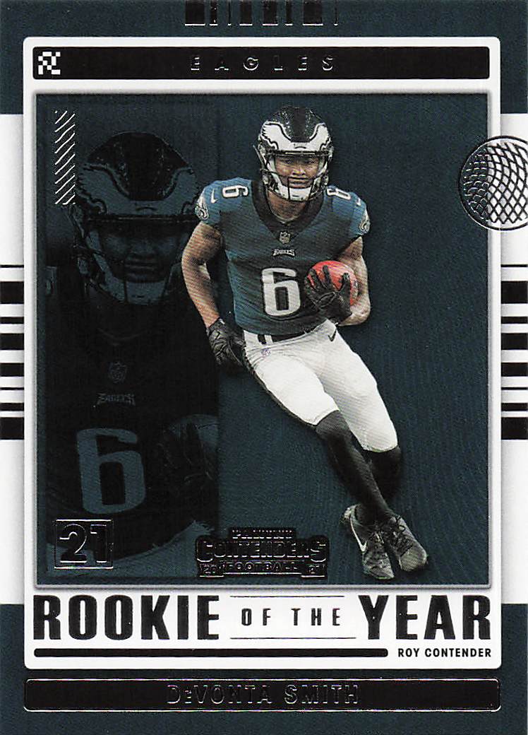 2021 Panini Contenders Rookie of the Year Contenders DeVonta Smith #ROY-DSM