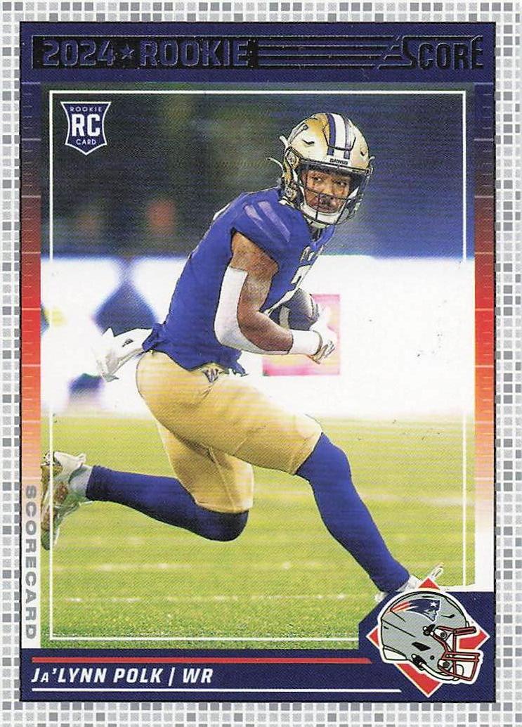 2024 Score Football Scorecard Ja'Lynn Polk #356 Rookie