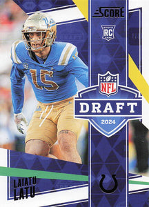 2024 Score Football NFL Draft Laiatu Latu #1